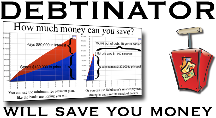 Debtinator will save you money